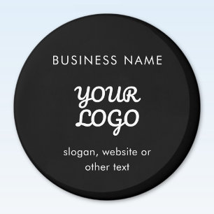 Modern Promotional Logo & Text   Editable Colour Magnet