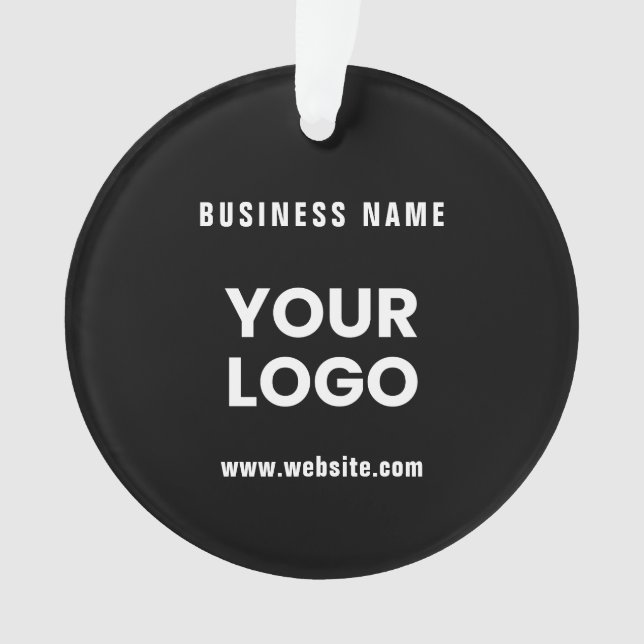 Modern Promotional Logo & Text | Editable Colour Ornament (Front)