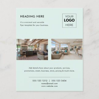 Modern Promotional Real Estate Business Logo Flyer