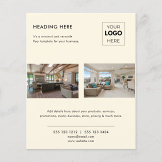 Modern Promotional Real Estate Business Logo Flyer