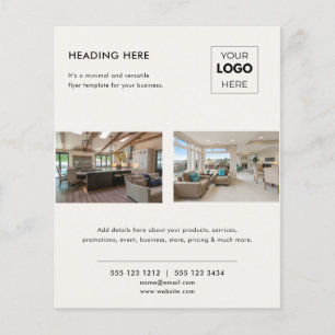 Modern Promotional Real Estate Business Logo Flyer