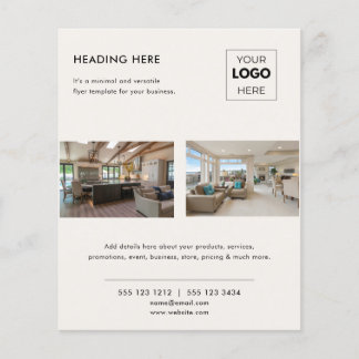 Modern Promotional Real Estate Business Logo Flyer
