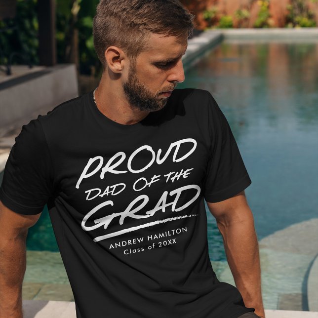 Modern Proud Dad of the Grad T-Shirt (Creator Uploaded)