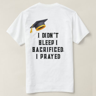 Modern Proud Mom   3 Photo Graduation T-Shirt 