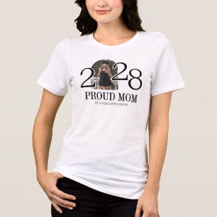 Modern Proud Mum of a Graduating Senior Photo Tri-Blend Shirt