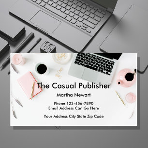 Modern Publisher Businesscards Business Card