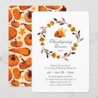 Modern Pumpkin Floral Wreath Thanksgiving