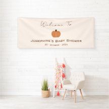 Modern Pumpkin Gender Neutral Baby Shower