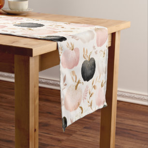 Modern Pumpkin Monogram – Personalised Initial  Short Table Runner