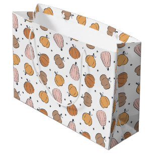 Modern Pumpkin Pattern -  Large Gift Bag