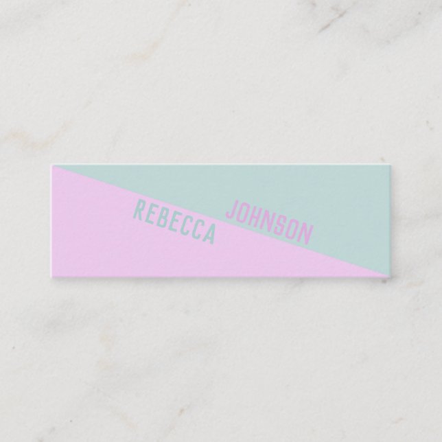 Modern Punchy Pastel Duotone - Business Card (Front)