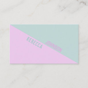 Modern Punchy Pastel Duotone - Business Card