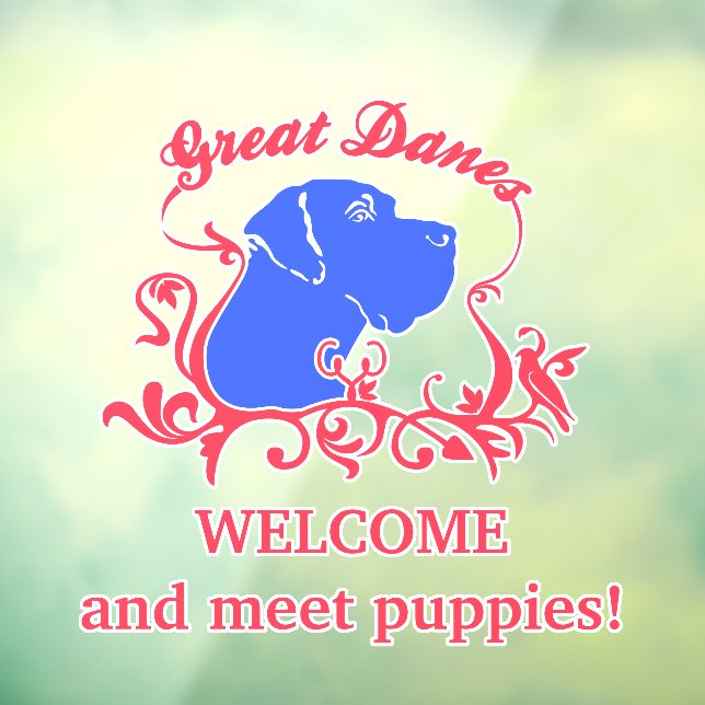 Modern Puppy Seller Welcome decal (Sheet 3)