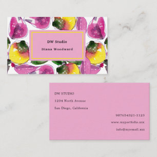 Modern Purple Abstract Business Card