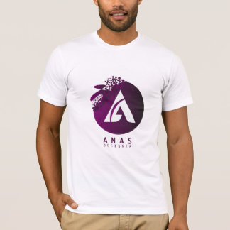 Modern Purple ANAS Logo Graphic Men's T-Shirt