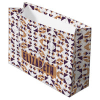 Modern Purple and gold Aesthetic abstract Pattern