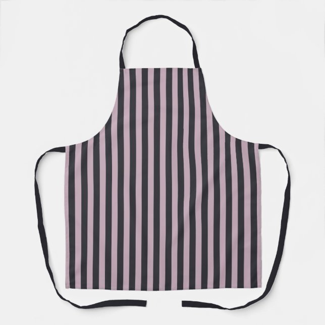 Modern Purple and Grey BBQ Kitchen Chef Apron (Front)