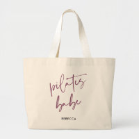 Modern purple Calligraphy Workout Gym Pilates Babe
