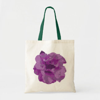 Modern Purple Camellia Flower Tote Bag