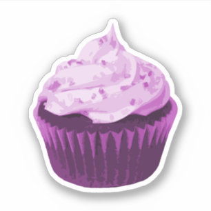 Modern Purple Cupcake