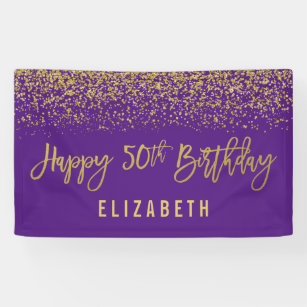 Purple 50th Birthday Decorations Zazzle Co Uk