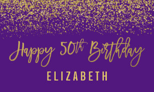 Purple 50th Birthday Decorations Zazzle Co Uk