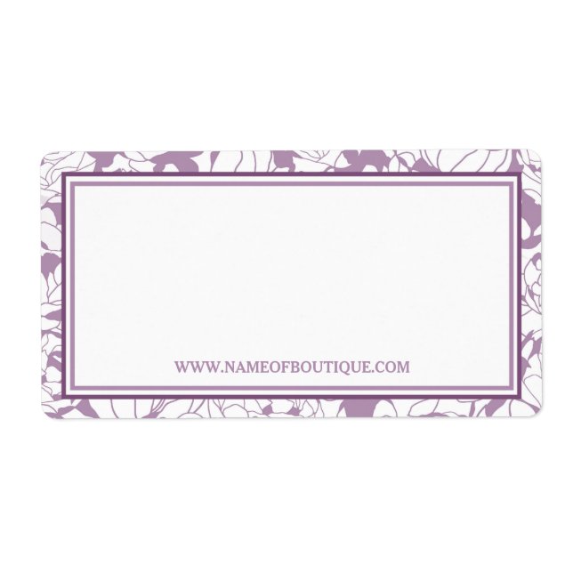 Modern Purple Floral Girly Beauty Boutique Website (Front)