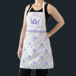 Modern Purple Floral Pattern  Apron<br><div class="desc">Add a contemporary touch to your kitchen with this modern purple floral pattern apron. Perfect for cooking,  baking,  or crafting,  it combines style and functionality while keeping you comfortable. Ideal for home chefs,  bakers,  or as a thoughtful gift for any occasion.</div>