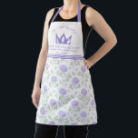 Modern Purple Floral Pattern  Apron<br><div class="desc">Add a contemporary touch to your kitchen with this modern purple floral pattern apron. Perfect for cooking,  baking,  or crafting,  it combines style and functionality while keeping you comfortable. Ideal for home chefs,  bakers,  or as a thoughtful gift for any occasion.</div>