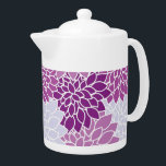 Modern Purple Flower Pattern<br><div class="desc">Pretty,  purple,  vintage flower pattern on home decor,  tableware and furnishings.</div>