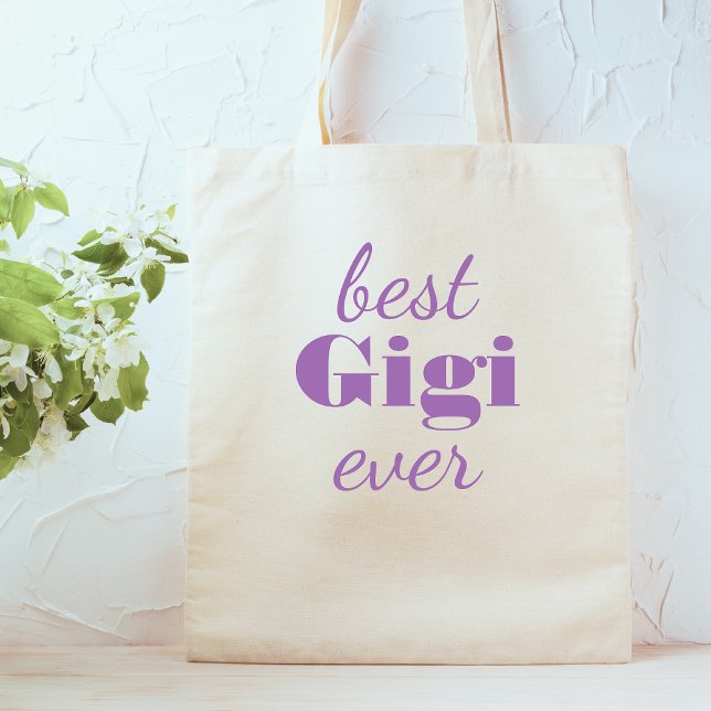 Modern Purple Gigi Personalised Custom  Mug Tote Bag (Creator Uploaded)