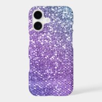 Modern Purple Glitter Shimmer Girly Ombre Pattern