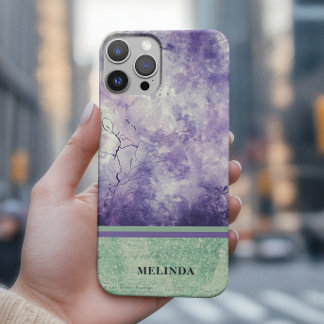  Modern Purple Green Mystic iPhone 16 Pro Max Case