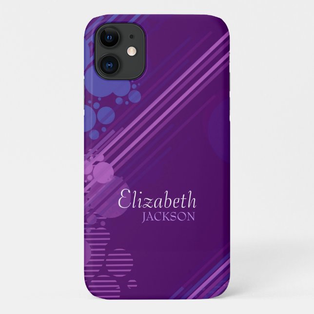 Modern Purple Grunge Case-Mate iPhone Case (Back)