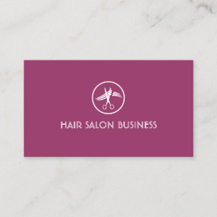Modern Purple Hair Stylist Beauty Salon Loyalty Card