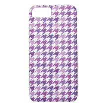 Modern Purple Houndstooth Pattern.