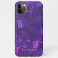 Modern Purple Marble Abstract iPhone / iPad case