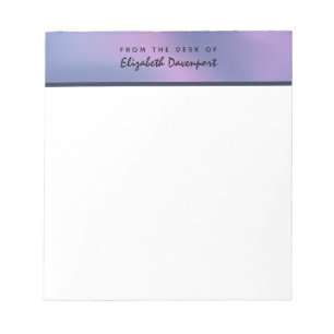 Modern Purple & Pink Swirling Abstract Design Notepad