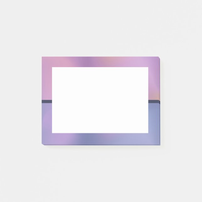 Modern Purple & Pink Swirling Abstract Design Post-it Notes (Front)