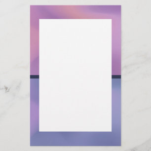 Modern Purple & Pink Swirling Abstract Design Stationery