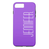 Modern Purple, Simple Minimalist, Jumbo Name