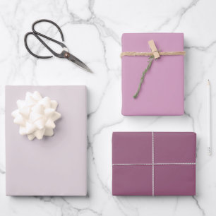 Modern Purple Solid Colour Wrapping Paper Sheets