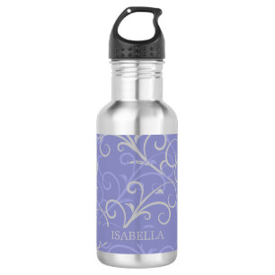 Modern Purple Swirl Pattern 532 Ml Water Bottle
