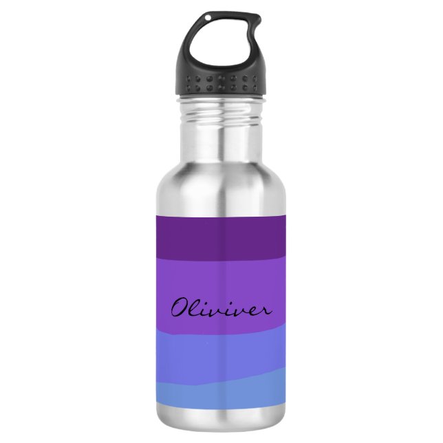 Modern Purple Tone Desert 532 Ml Water Bottle (Front)