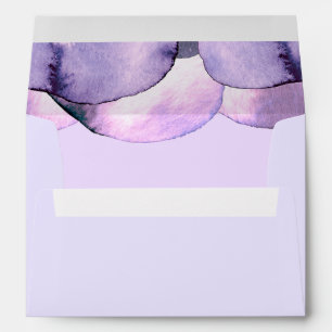 modern purple violet  envelope