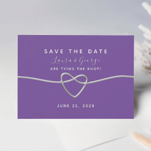 Modern Purple Wedding Save the Date