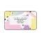 Modern purple yellow black pastel brushstrokes