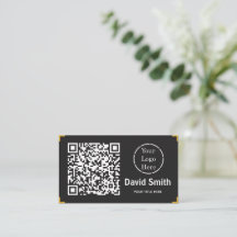 Modern QR code and Logo