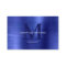 Modern QR Code Brushed Metallic Blue Monogram