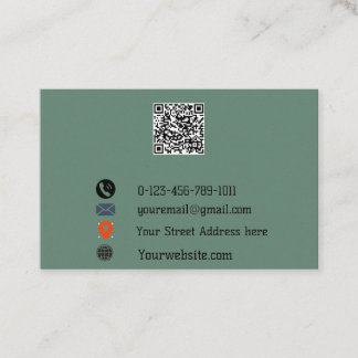 “Modern QR Code Business Card”  Card